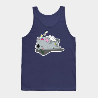 Sleeping Koalcorn Tank Top